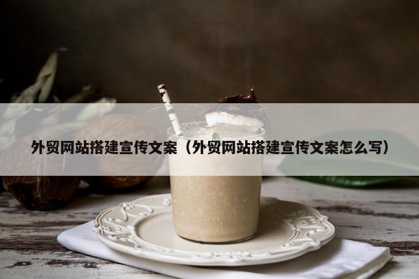 外贸网站搭建宣传文案（外贸网站搭建宣传文案怎么写）