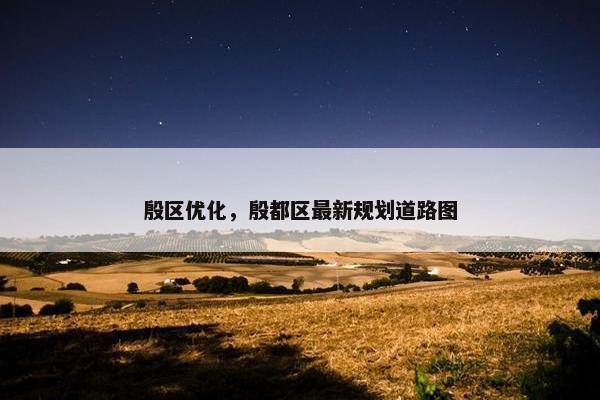 殷区优化，殷都区最新规划道路图