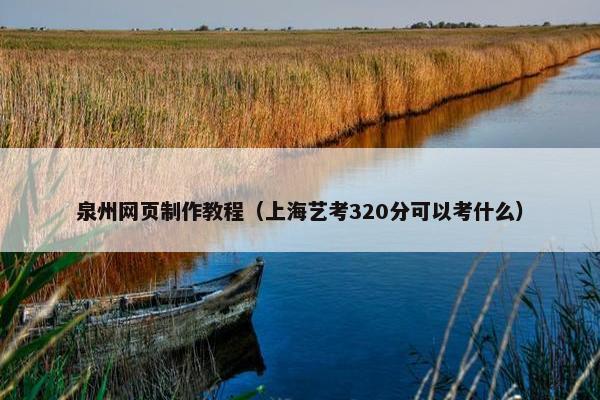 泉州网页制作教程（上海艺考320分可以考什么）