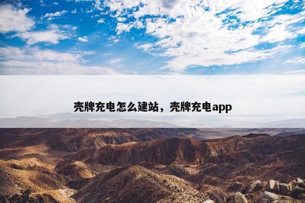 壳牌充电怎么建站，壳牌充电app
