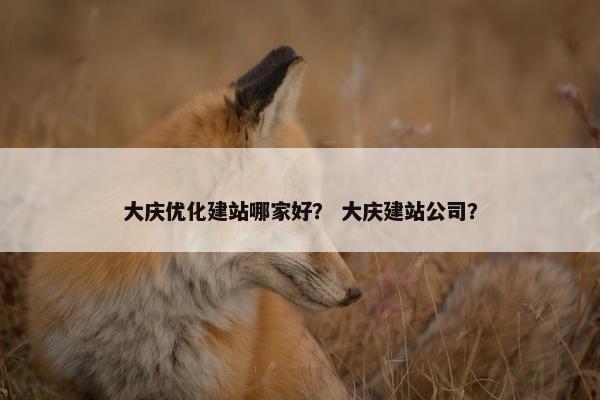 大庆优化建站哪家好？ 大庆建站公司？