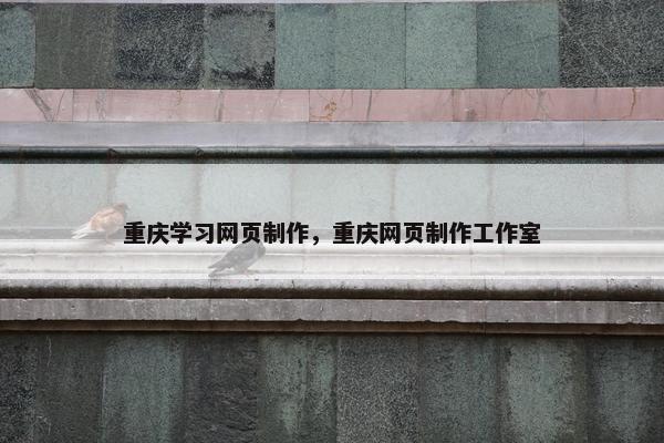 重庆学习网页制作，重庆网页制作工作室